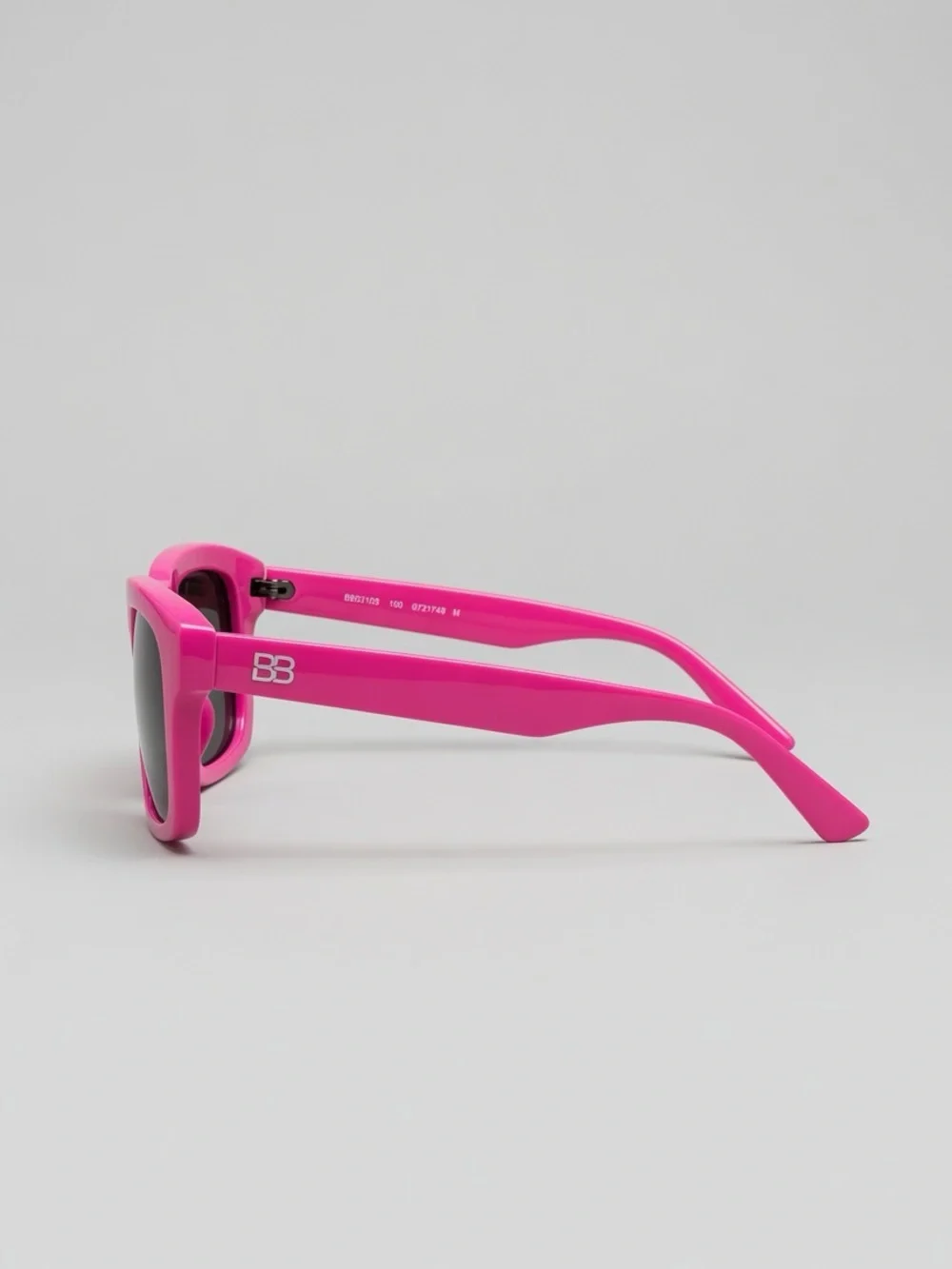 Balenciaga Neon Pink Angular Cat-Eye Sunglasses